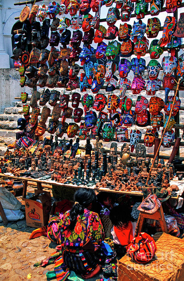 Central Market Chichicastenango Photograph by Thomas R Fletcher