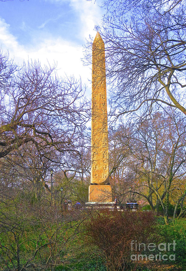 Central Park 3 - Obelisk 3 Photograph by Ken Lerner