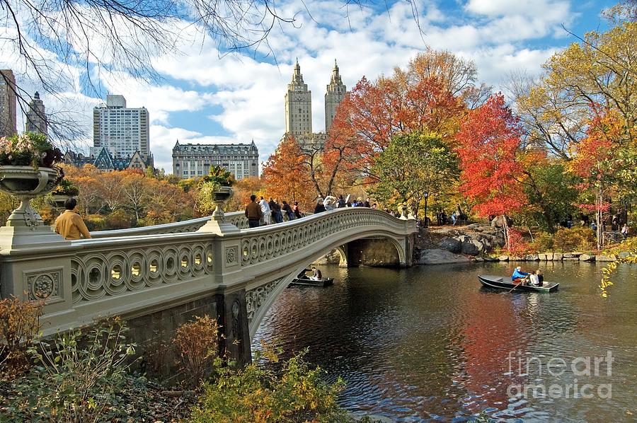 Central Park Photograph - Central Park Autumn Cityscape by Allan Einhorn