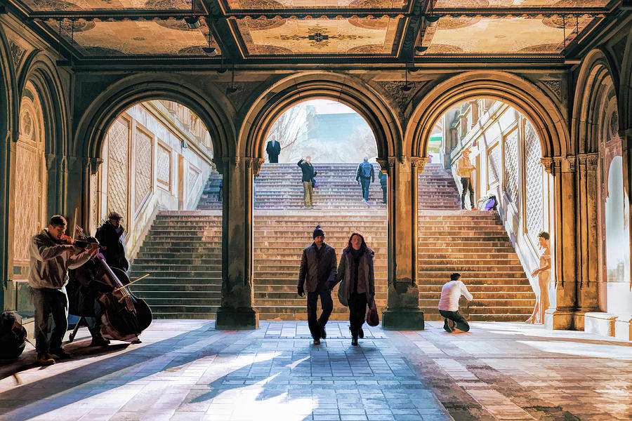 Bethesda Terrace Arcade in Central Park