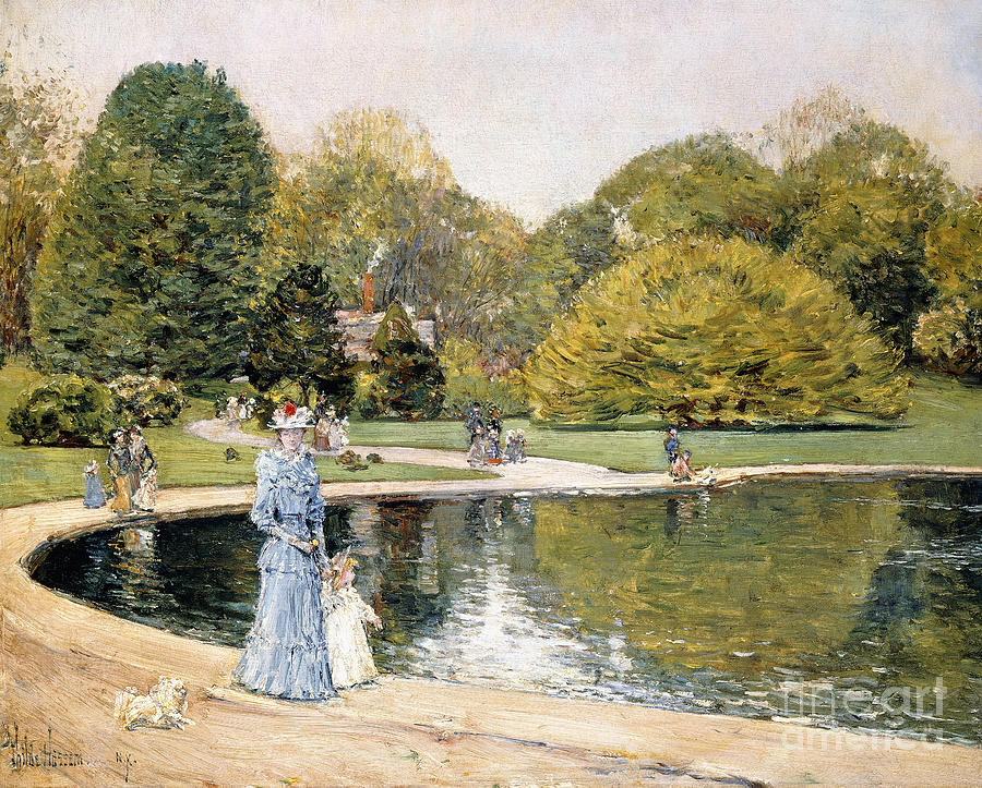 Central Park Painting by Childe Hassam