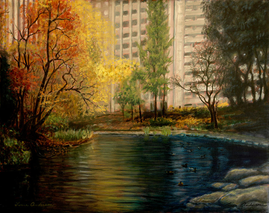 New York Painting - Central Park by Lance Anderson New York Painting - Central Park by Lance Anderson