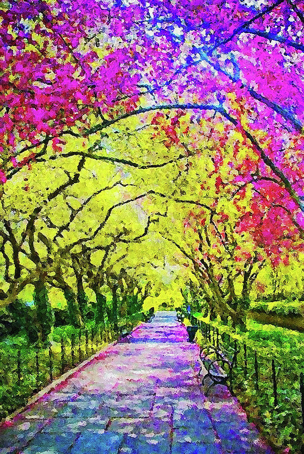 Central Park, New York - 01 Painting by AM FineArtPrints