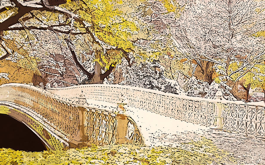Central Park, New York  Painting by AM FineArtPrints