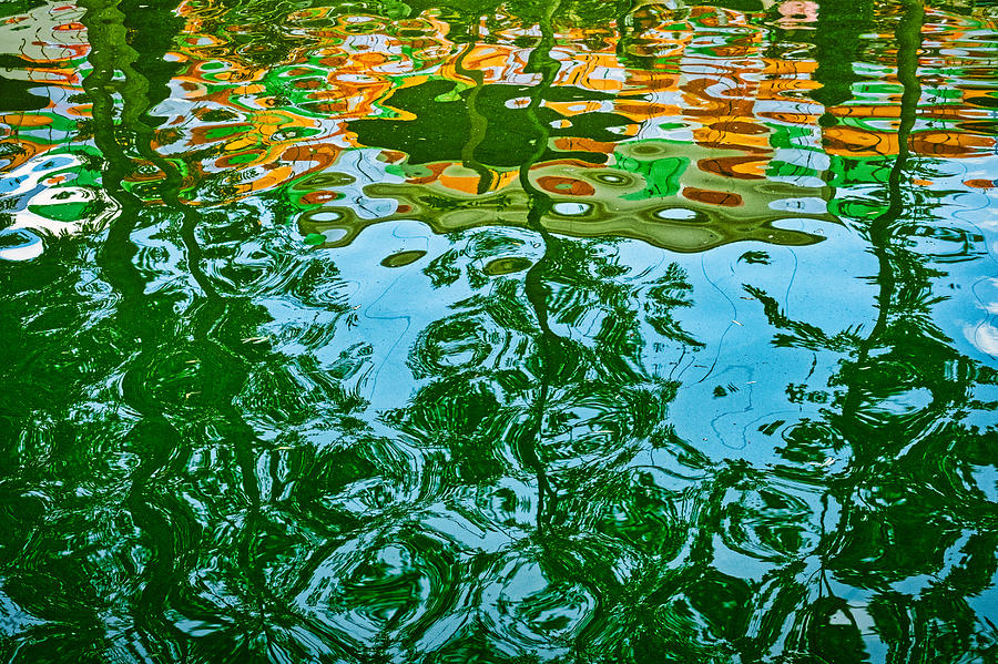 Central Park Pond Reflections - Romania Photograph by Stuart Litoff