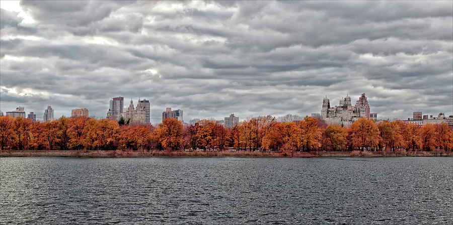Central Park Reservoir Panorama Fall 2011 Photograph by Robert Ullmann