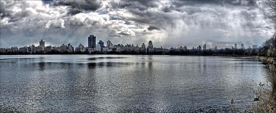 Central Park Resevoir Panorama Photograph by Robert Ullmann