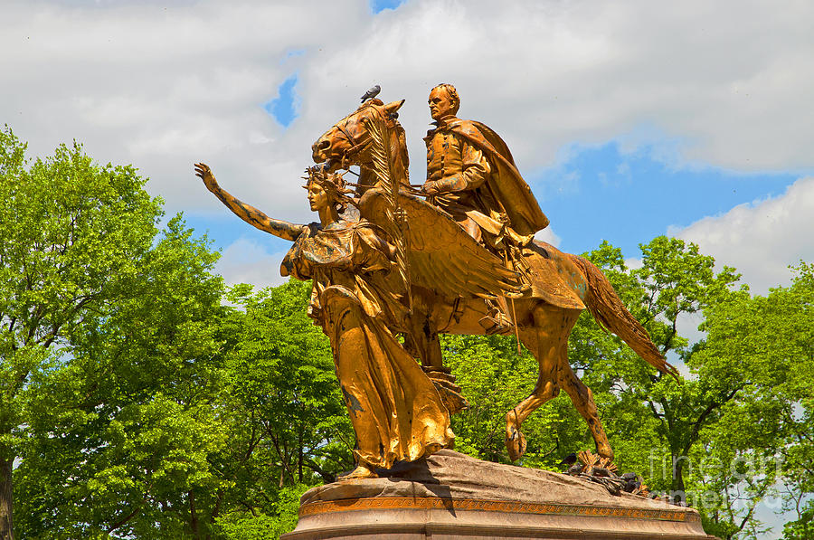 Central Park Sculpture-General Sherman Photograph by Regina Geoghan