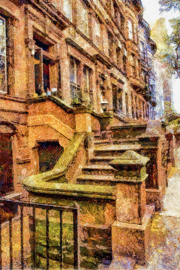 Central Park West Brownstone Nyc Photograph