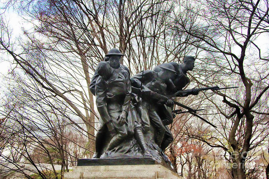 Central Park WWII Memorial  Photograph by Chuck Kuhn
