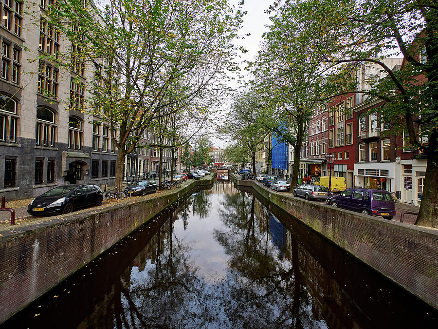 Central perspective. Amsterdam Photograph by Jouko Lehto