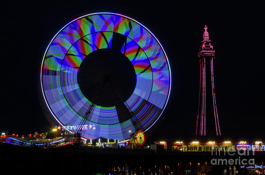 Central Pier Blackpool Photograph by Steev Stamford