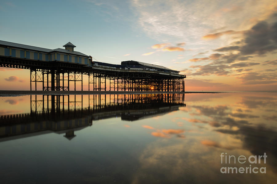 Central Pier Sunset Photograph by Stephen Cheatley