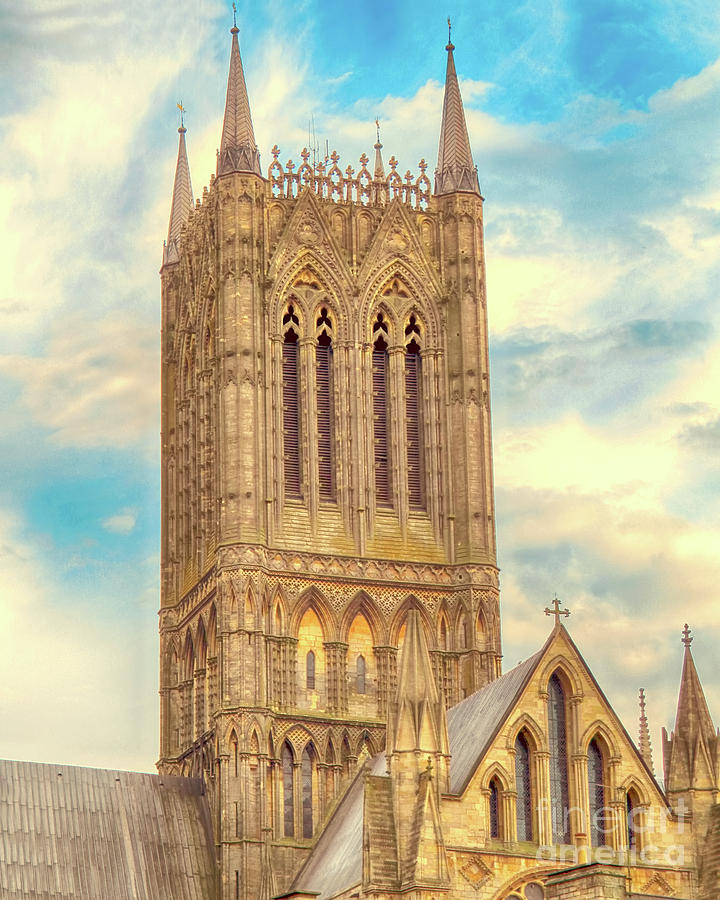 Central Tower of Lincoln Cathedral Photograph by Linsey Williams