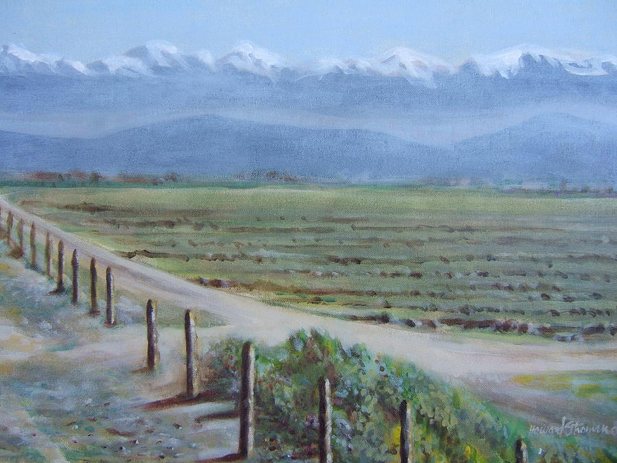 Landscape Painting - Central Valley At Tulare by Howard Stroman