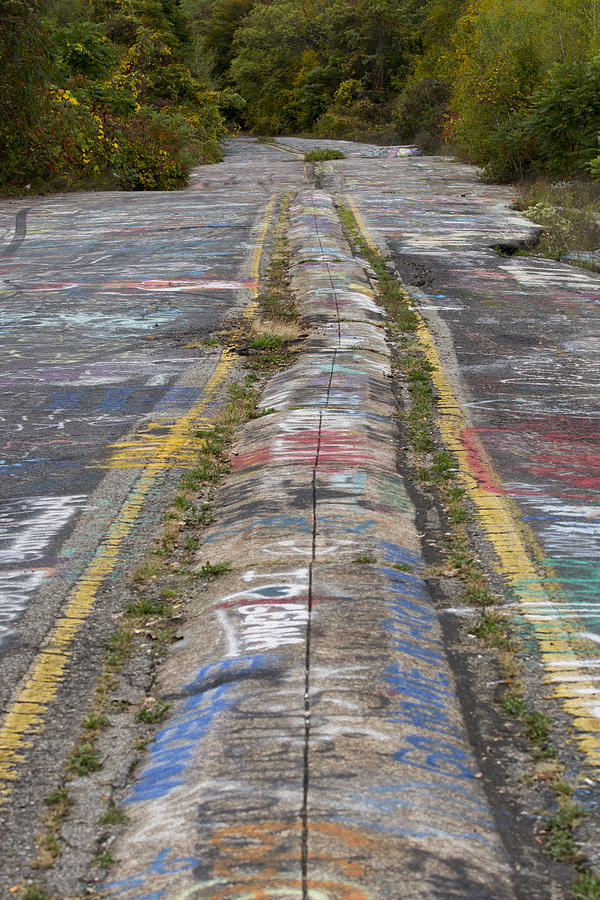 Centralia Graffiti Highway Photograph by Tracy Winter