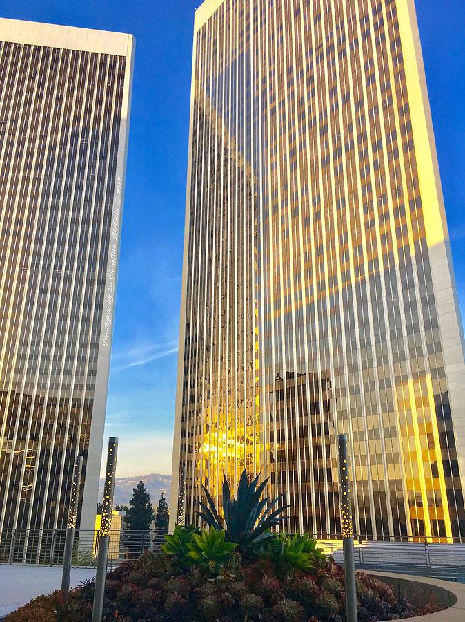 Century City Twin Towers  Photograph by Christine McCole