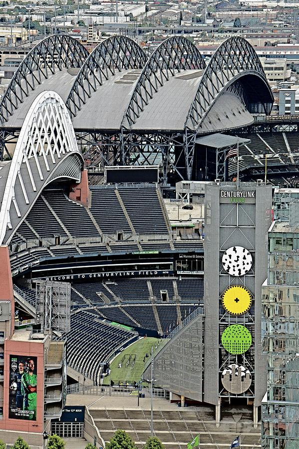 Seattle Photograph - Century Link Field - Seahawks by Brad Walters