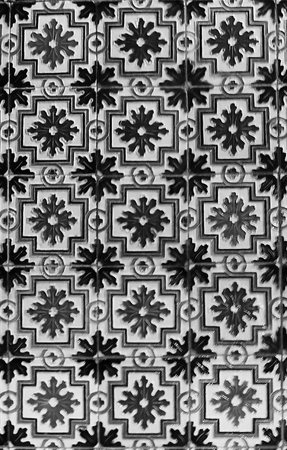 Ceramic Tiles Monochrome Photograph by Jeff Townsend
