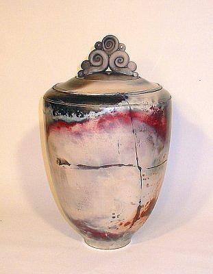 Urn Ceramic Art - Ceramic urn by Robert Bende