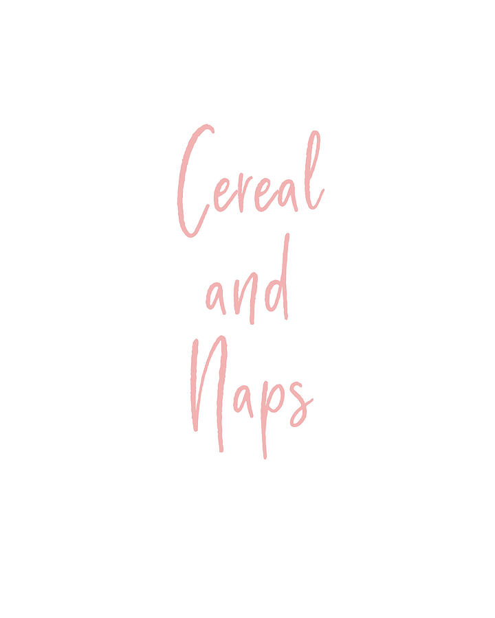 Cereal and Naps- Art by Linda Woods Digital Art by Linda Woods