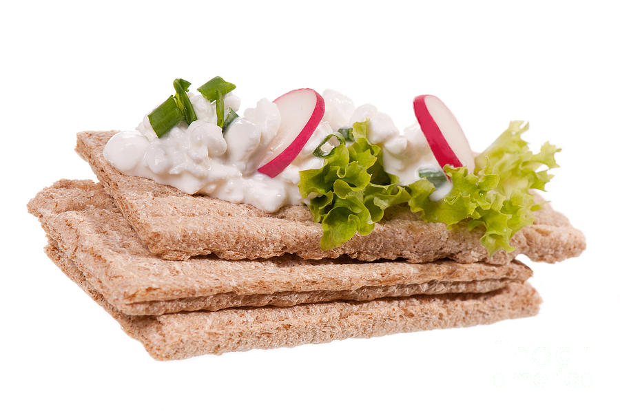 Cereal Snack Of Three Dry Crisp Bread Slices Photograph by Arletta Cwalina