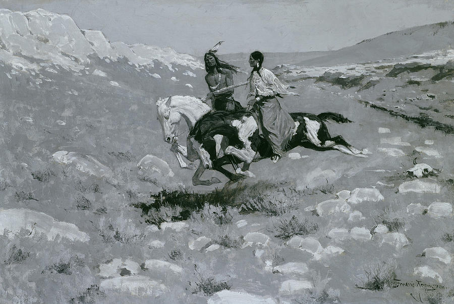 Ceremony of the Fastest Horse Painting by Frederic Remington