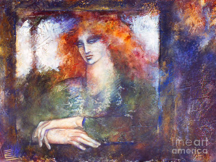Figure Painting - Cerridwen by Marne Adler Figure Painting - Cerridwen by Marne Adler