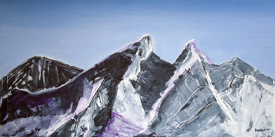 Cerro de la Silla of Monterrey Mexico Painting by Kandyce Waltensperger