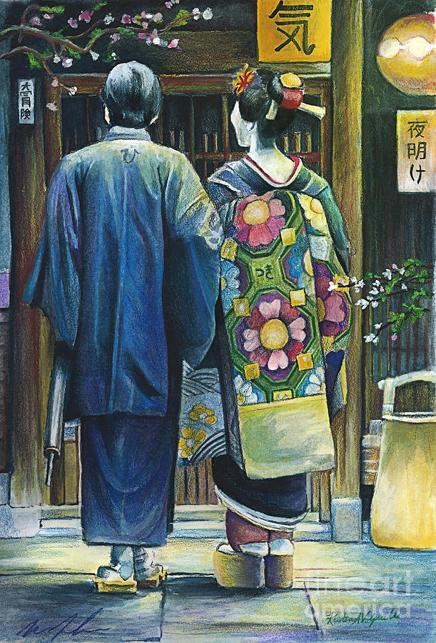 Japan Drawing - Secret Place by Michael Volpicelli