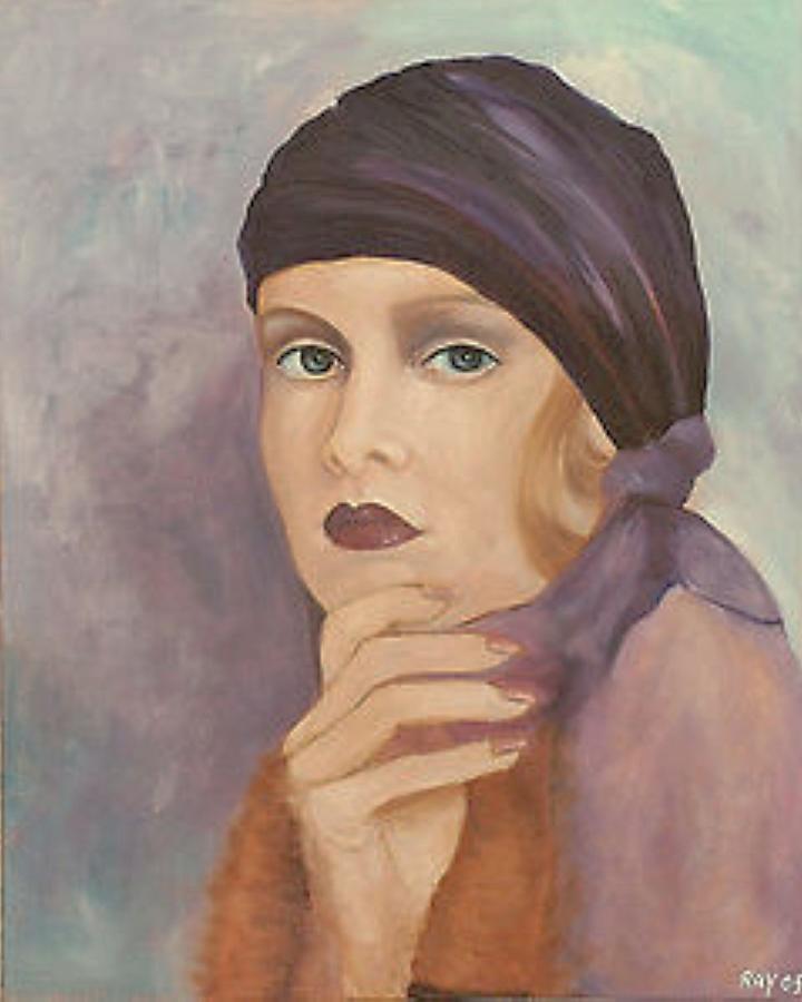 Portrait Painting - Certain look by Rachel Wollach Asherovitz