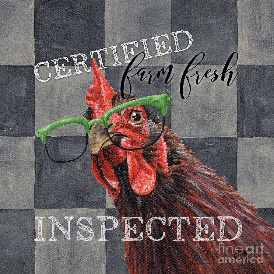 Certified Farm Fresh Painting by Annie Troe