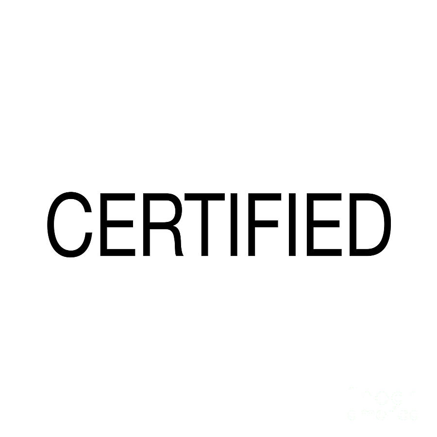 Certified Photograph