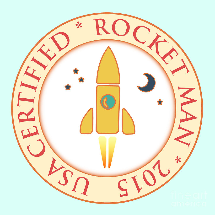 Certified rocket man Digital Art by Gaspar Avila