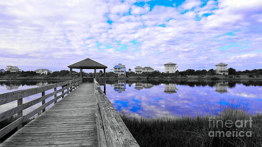 Cerulean Hues at Topsail Island Photograph by Kelly Nowak