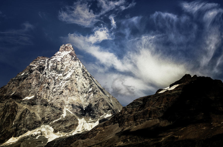 Cervino peak Photograph by Livio Ferrari