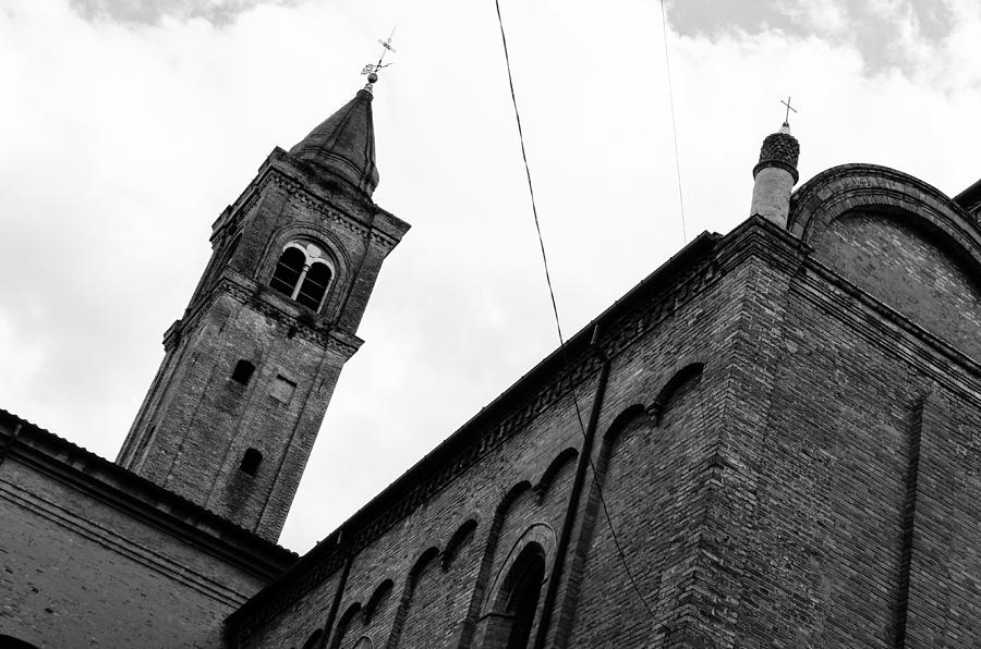 Cesena - The Cathedral in BW Photograph by AM FineArtPrints