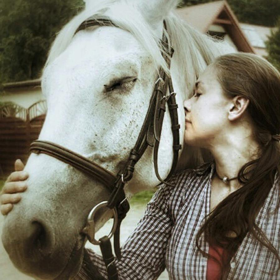 Horse Photograph - Cesja And I #horsesofinstagram #horses by Zielona Kropka