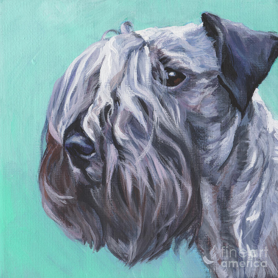 Cesky Terrier Painting by Lee Ann Shepard