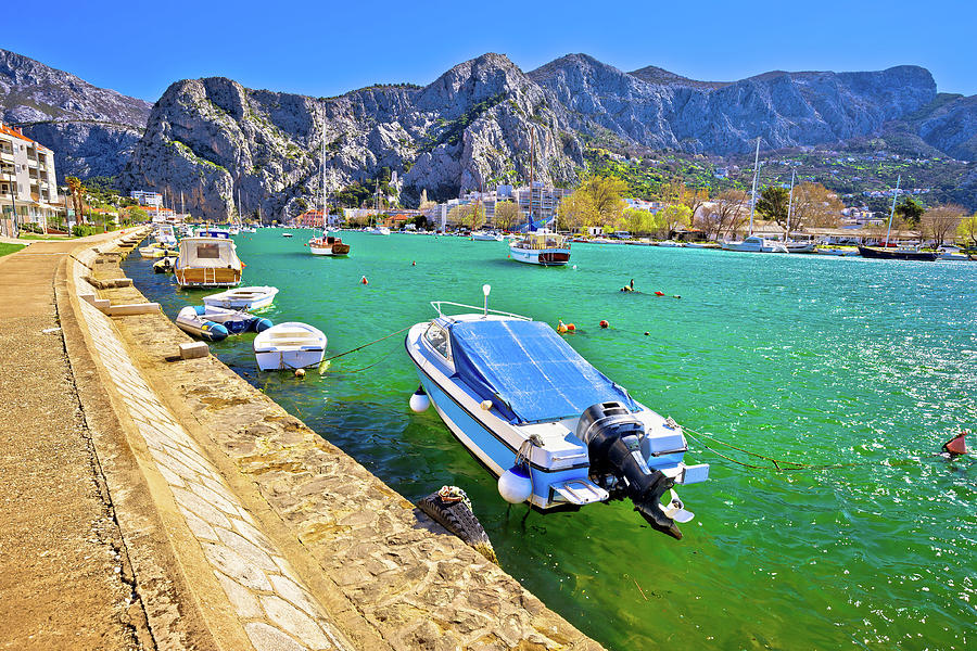Cetina river mouth intown of Omis view Photograph by Brch Photography