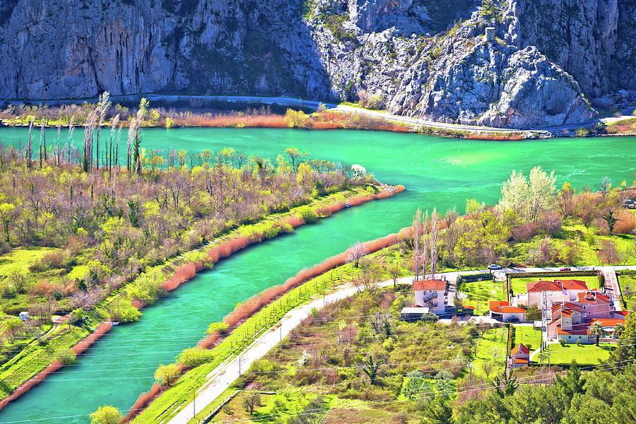 Cetina river mouth near Omis view Photograph by Brch Photography