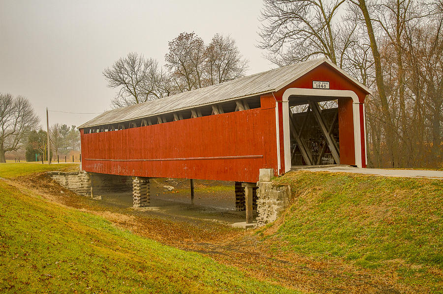 Ceylon covered bridge Photograph by Jack R Perry