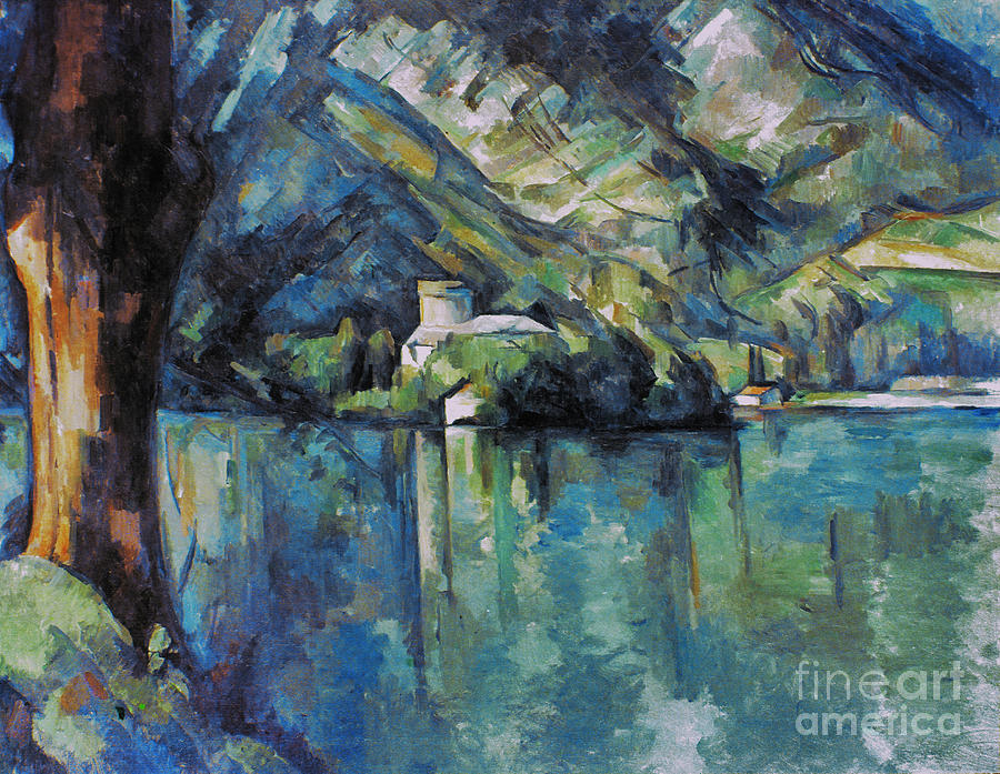  Annecy Lake, 1896 Painting by Paul Cezanne