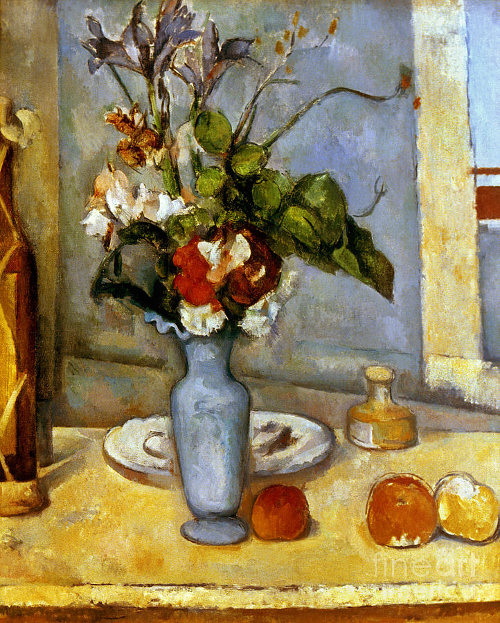 Blue Vase, 1885-87 Painting by Paul Cezanne