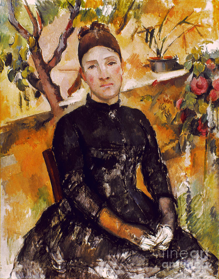 Cezanne: Mme Cezanne, 1890 Photograph by Granger