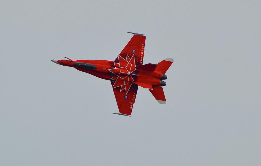 CF-18 Demonstration For Canada 150  Photograph by Lyle Crump