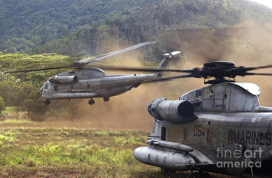 Ch-53d Sea Stallion Helicopters Lift Photograph by Stocktrek Images