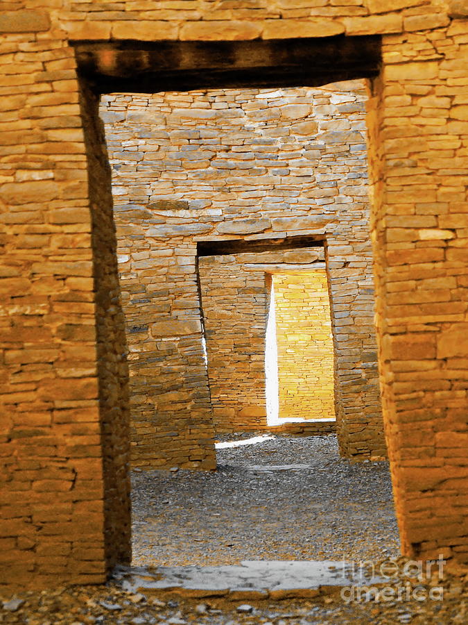 Chaco Canyon Doorways Photograph by Tim Richards