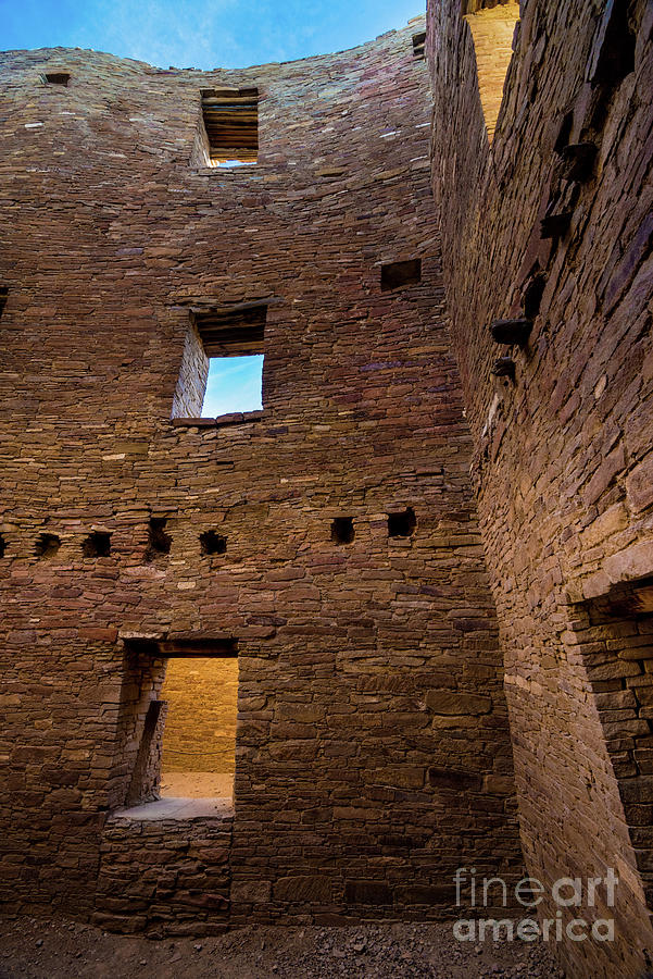 Chaco Canyon - Pueblo Bonito - Multi-story Room - New Mexico by Gary Whitton Chaco Canyon - Pueblo Bonito - Multi-story Room - New Mexico by Gary Whitton