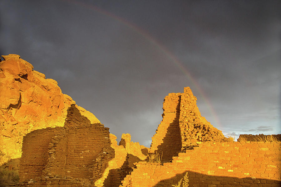 Chaco canyon rainbow Photograph by Kunal Mehra